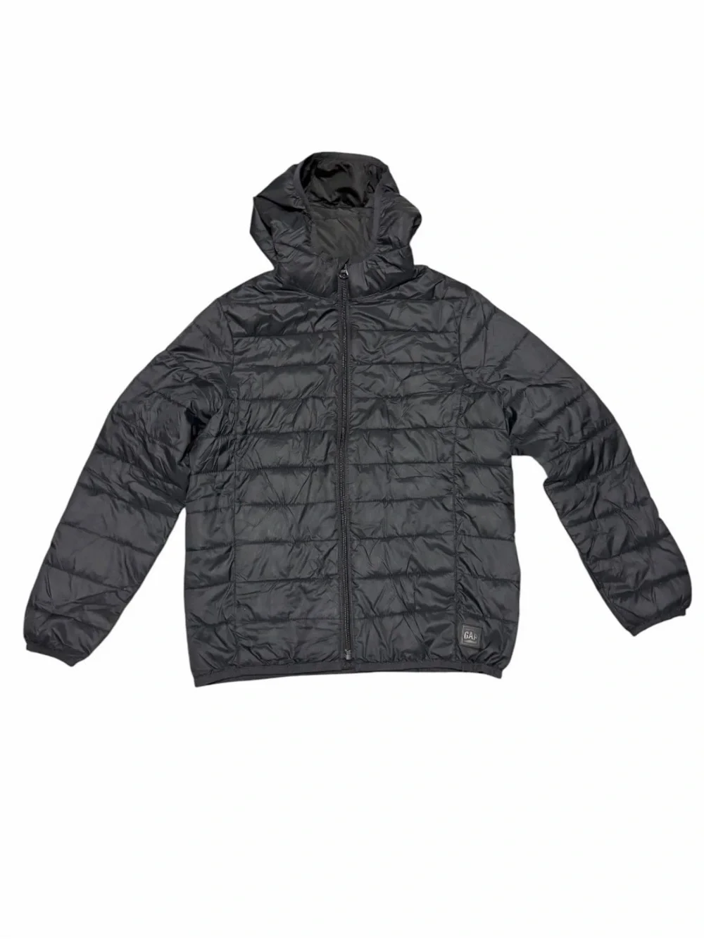 GAP Kids Black Hooded Puffer Coat